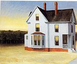 Edward Hopper Canvas Paintings - Cape Cod Sunset